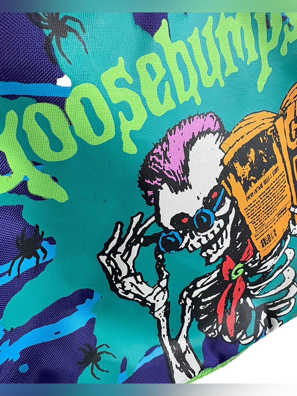Vintage Aladdin 1996 Goosebumps Skeleton Insulated Lunch Bag - Picture 4 of 8
